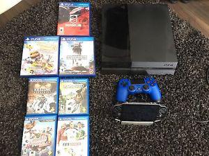 500GB PS4 and PS Vita plus games.