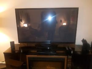 60 in LG plasma TV and blu ray with surround sound system
