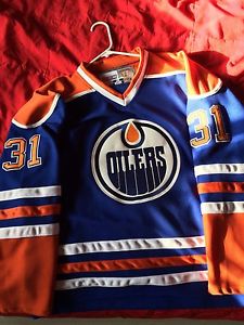 Authentic Fuhr Oilers jersey