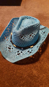 BLUE COWGIRL HAT