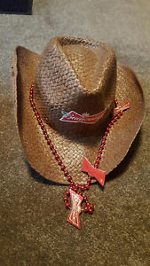 BUDWEISER HAT AND NECKLACE