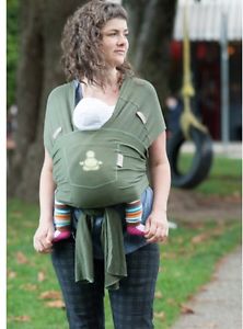 Baby Buddha Bamboo Carrier - forest green MED