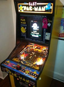 Baby PAC Man pinball/arcade machine