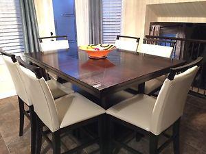 Bar Height Dining Table and Chairs set for sale