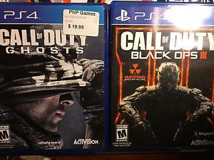 Call of Duty Black Ops III and Ghosts