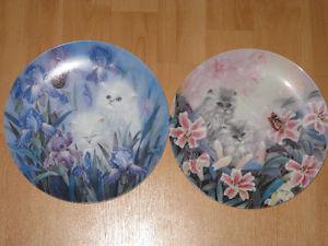 Cat Collector Plates ~ $10 for both