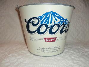 Coors Banquet beer ice bucket $5.00.