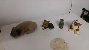 Dog figurines set of 4