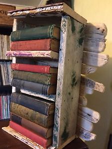 Driftwood bookshelf for wall hanging