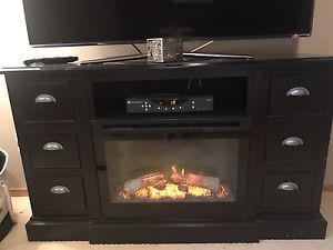 Electric fireplace $250