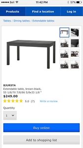 Extendable table on sale