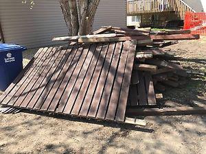 Free fence boards