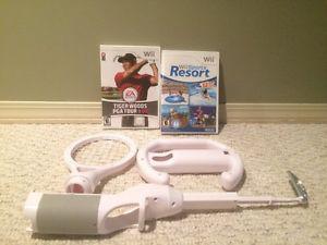 Gently Used Nintendo Wii Sports Resort & Accessories