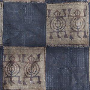 Ghanian Adinkra funeral/mourning cloth