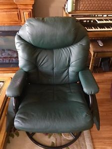 Green Leather rocker recliner