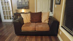 Leather Love Seat