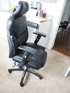 Leather computer chair for sale. Over $100 off purchase
