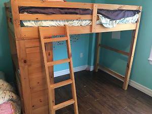 Loft bed-twin bunk with desk