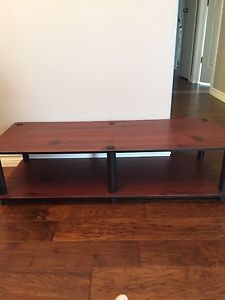 Low wooden TV stand