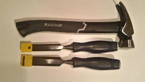 Mastercraft Chisels and Hammer