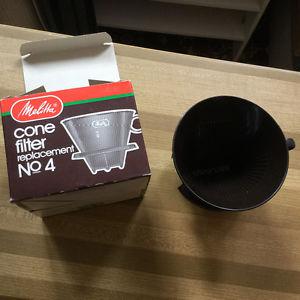Melitta Cone Filter Replacement #4 (NEW)