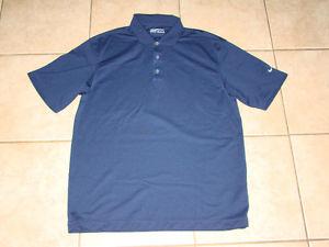 NIKE GOLF FIT DRY NAVY GOLF SHIRT SIZE LARGE