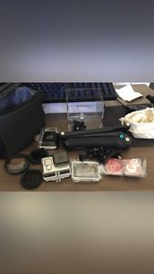 Never used GoPro 4 with all accessories (cost 300$) for sale