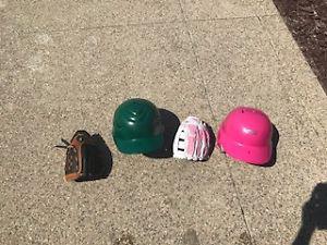 Pink Helmut and Glove or Green Helmut and glove