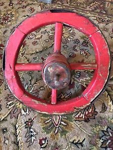 Primitive wheel barrel wheel