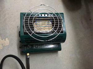 Propane and butane Heater/cooker for camping and ice fishing