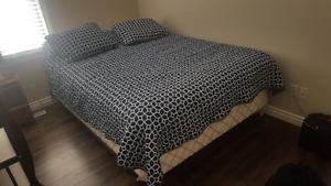Queen Mattress with boxspring and bedframe
