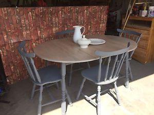 Refinished vintage table and chairs