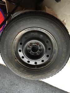 Set of 4 Goodyear Nordic winter tires on Rims PR15