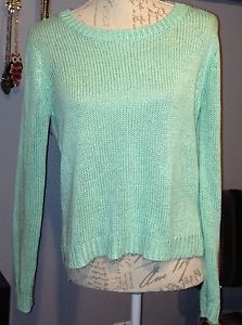 Size Medium Mint High-Low Sweater
