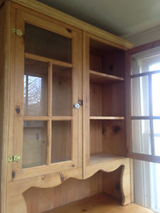 Solid Wood Hutch and Buffet
