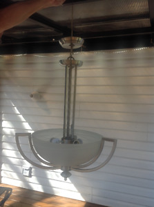 Stainless steel chandelier