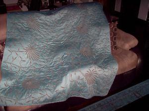TEAL EMBROIDERED AFGHAN
