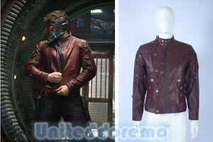 Wanted: Star Lord Red Leather Jacket