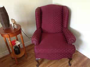 Winged back chair for sale