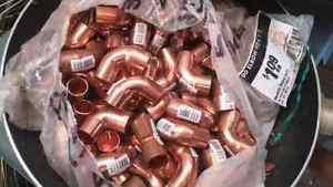 brand new 74 copper elbows