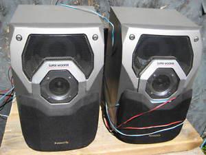 panasonic SB-AK27 speakers. One pair. Compact size