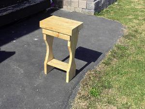 solid Juniper Side table