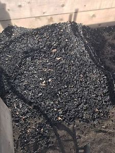 2 large bags of black rubber mulch