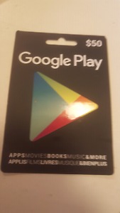 $50 Google Play Card