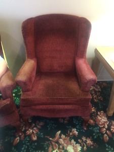 8 large cloth chairs
