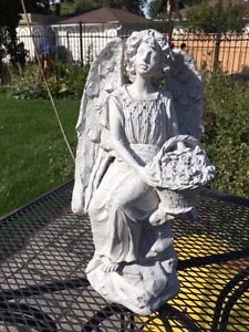 Angel Holding Flower Basket Sculpture *Perfect Mothers Day