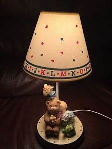 Animals baby room resin lamp