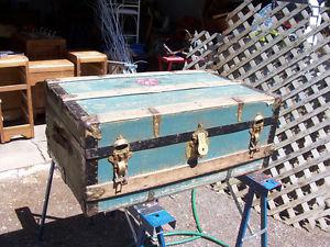 Antique Trunk 32 by 19 and 13 Inches Deep