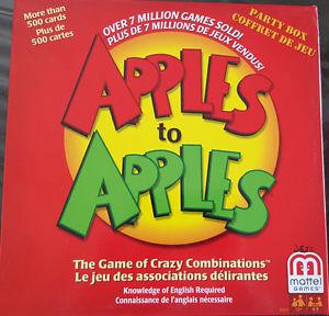 Apples to apples card game