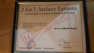 Archery Lesson Certificate